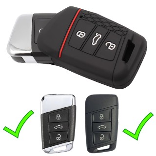 Силиконов калъф за ключ за VW SKODA SEAT с 3 бутона